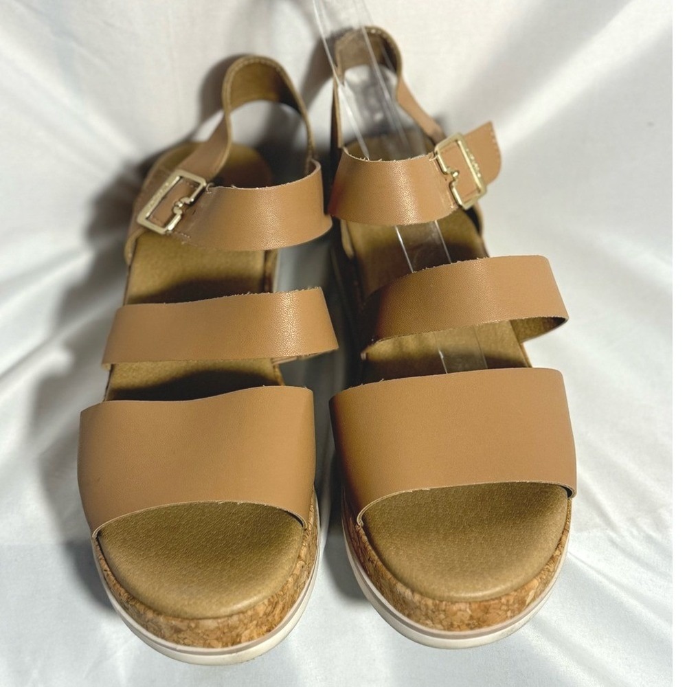 Dr Scholls size 9.5 Once Twice sandal adjustable ankle strap faux leather - Picture 7 of 11